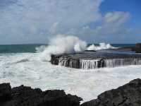 Waves over the rocks at Doolin